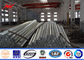 10-500kv Electrical Galvanized Steel Pole / durable transmission line poles nhà cung cấp
