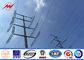 Round Power Distribution Steel Transmission Poles 220KV 12M Power Line Pole nhà cung cấp