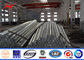 1250 Dan 17M  8 Sides Electrical Power Pole 4mm Thickness Direct Burial ASTM A123 Galvanization Standard nhà cung cấp