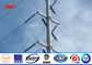 132kv Octagonal  Electrical Galvanized Steel Telescopic Pole AWS D1.1 For Power Line Project nhà cung cấp