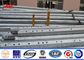 Metal Electrical Galvanized Steel Pole Round Tapered Octogonal shaped With Bitumen nhà cung cấp