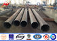 Conical 5mm Steel Transmission Poles 17m Height Three Sections 510kg Load Bitumen nhà cung cấp
