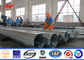 Conical 5mm Steel Transmission Poles 17m Height Three Sections 510kg Load Bitumen nhà cung cấp