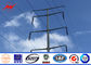 10 KV - 220 KV Polygonal Shape Electrical Power Poles With Cross Arm ISO 9001 nhà cung cấp