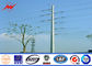 ISO Electrical Power Pole Powerful Transmission Line GR65 Galvanized Steel Poles nhà cung cấp