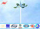 Octagonal Stadium Football High Mast Tower Light Pole Custom 30M For Seaport nhà cung cấp
