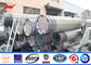 Africa Transmission Line Galvanized Steel Power Pole With Cross Beams 10KV - 220KV nhà cung cấp