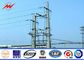 10.5M 800 DAN Steel Power Pole Double Circuit Transmission Line Electric Utility Poles nhà cung cấp