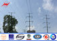 11kv 33kv Power Distribution Transformer Electric Steel Poles With Cross Arm nhà cung cấp