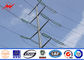 Đường truyền điện kẽm ống tháp cột hình nón thép điện ASTM A123 nhà cung cấp