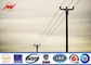 Galvanized Utility Power Poles with face to face joint mode / nsert mode nhà cung cấp