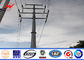 Transmission Line Hot Rolled Coil Steel Power Pole 33kv 10m Electric Utility Poles nhà cung cấp