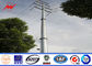 Transmission Line Hot Rolled Coil Steel Power Pole 33kv 10m Electric Utility Poles nhà cung cấp