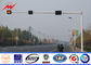 Cột đèn giao thông mạ kẽm Đối với biển báo giao thông với đai ốc neo Chiều cao 10M Chiều cao 7M nhà cung cấp