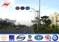 Galvanized Polyester Or Powder Coated Traffic Signal Light Pole Q345 Material nhà cung cấp