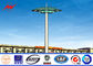 GR50 Thép 12 bên Sân vận động Tháp Mast cao nhẹ 10nos 200W HPS Lights Với Rutting Maintanence Sytem nhà cung cấp