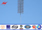 Quảng trường Mast cao / Sân / Cột đèn chiếu sáng công nghiệp Cột mạ kẽm hình nón nhà cung cấp