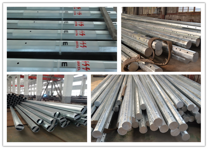 Electrical Transmission Line Steel Tubular Pole For Power Line Project 0