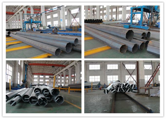 Steel Electrical Power Transmission Poles For Electricity Distribution Line Project 2
