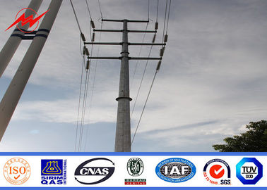 Trung Quốc 69kv hot dip galvanized electrical power pole for power transmission nhà cung cấp