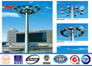 Trung Quốc High strength Anti-corrosion Coating High Mast Pole with 400w HPS lights nhà cung cấp