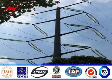 Trung Quốc 12M 650DaN Steel Utility Pole 3mm thickness Gr65 material for 110kv Distribution Power with 345 mpa nhà cung cấp