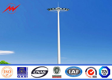 Trung Quốc Golden Color 15m Welding High Mast Lighting Poles For Airport / School / Villas nhà cung cấp