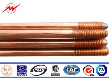 Trung Quốc Pure Earth Earth Bar Copper Grounding Rod Flat Pointed 0.254mm Thickness nhà cung cấp