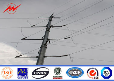 Trung Quốc 110kv Polygonal Electric Power Pole Hot Galvanized With Electrical Accessories nhà cung cấp