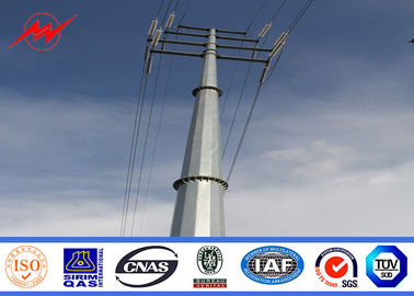 Trung Quốc Steel Utility Galvanized Steel Transmission Poles , Shock Resistance Power Line Pole nhà cung cấp