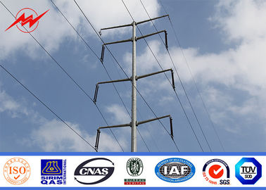 Trung Quốc 400 KV Steel Utility Galvanized Steel Poles With Shock Resistance Power Line nhà cung cấp