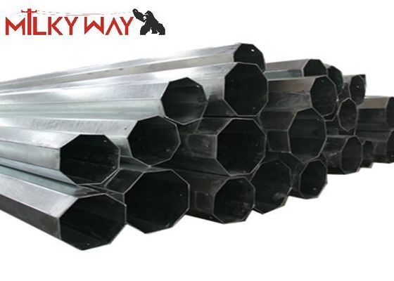 chất lượng  11M 8KN Galvanized Steel Tubular Telescopic Pole with bitumen 450mpa Yield Strength nhà máy