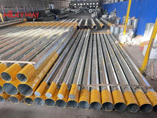 Chất lượng  Galvanized Steel Pole Suitable for Electrical Power Distribution and Outdoor Lighting with Multiple Shape Options and Steel Materials nhà máy