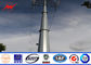 Steel Electric Poles / Eleactrical Power Pole With Cable nhà cung cấp