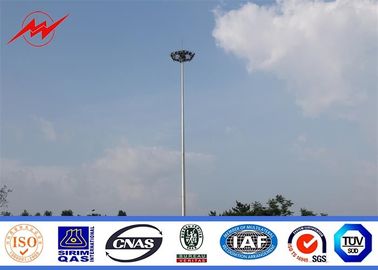 High way powder coated high mast lighting poles with lifting system nhà cung cấp