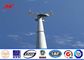 Steel 100ft Mono Pole Mobile Cell Phone Tower / Tapered / Flanged Steel Poles nhà cung cấp