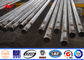 12m Galvanized 2.5mm square Light Poles Powder Coating with Cross Arms nhà cung cấp