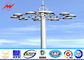 12 sides 40M High Mast Pole Gr50 material with round panel 8 lights nhà cung cấp