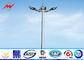 30M 12 lights High Mast Pole with 300kg rasing system for football field nhà cung cấp