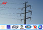 Single Circuit 69kv Galvanized Steel Commercial Light Poles 200mm Length Bitumen nhà cung cấp