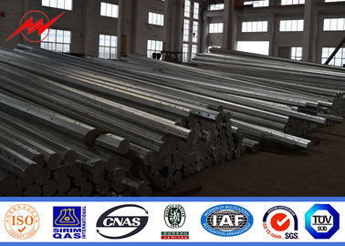 Polygonal 33KV 12m Electrical Transmission Steel Utility Pole With Cross Arms nhà cung cấp