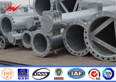 Polygonal 33KV 12m Electrical Transmission Steel Utility Pole With Cross Arms nhà cung cấp