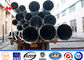 Round 15M Galvanized Steel Electric Power Poles 3.5mm for Power Transmission nhà cung cấp