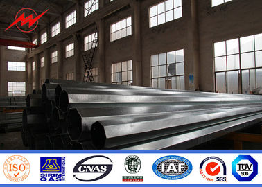 Single 2m Cross Arm 11m 800dan Bitumen / Hot Dip Galvanized Steel Poles nhà cung cấp