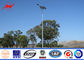 Anticorrosive 10m LED Solar Galvanized Street Light Pole with 2 Cross Arms nhà cung cấp