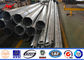 Galvanized steel transmission pole 11m Height 8 sides Sections nhà cung cấp