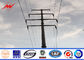 Bitumen Galvanized Steel Pole For Electrical Power Transmission Line nhà cung cấp