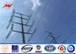 HDG 18m Height 16 sides Three Sections Steel Utility Poles 13.8KV Transmission Line use nhà cung cấp