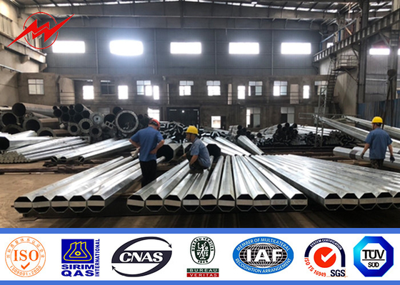 Cột điện điện cho phân phối điện Vật liệu hình dạng đa giác 20W-400W Sức mạnh đèn nhà cung cấp