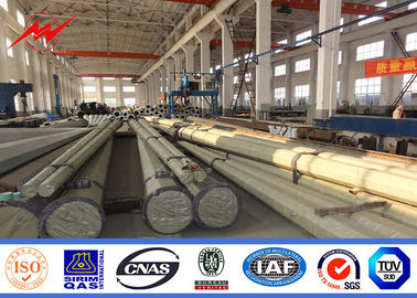 11m Q345 thép cột truyền điện với 80-100μM Galvanization nhà cung cấp